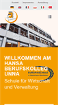 Mobile Screenshot of hansa-berufskolleg-unna.de